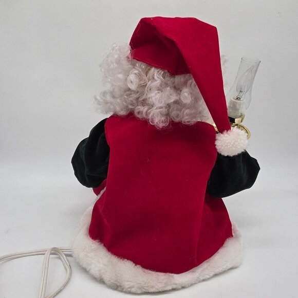 Vintage Telco Animated Motionette Elf Santa Christmas Ornament Working - Picture 7 of 9